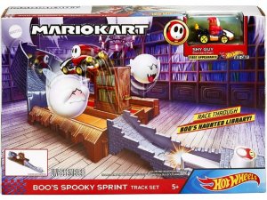 Mattel Hot Wheels Mariokart Boos Spooky Sprint Track Set