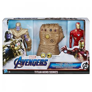 Hasbro Marvel Avengers Thanos a Iron Man Thanosova Rukavice 30cm Světlo a Zvuky