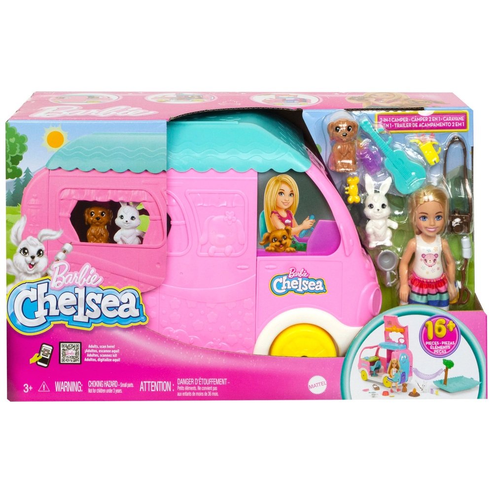 Barbie Chelsea 2 v 1 Karavan s bábikou